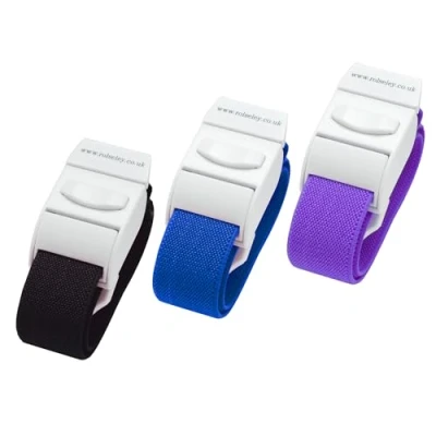 Image of Pack of 3 different colour Quick Release Medical Tourniquets (BLACK/BLUE/VIOLET)