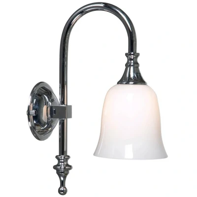 Image of Classic Bathroom Wall Light Chrome IP44