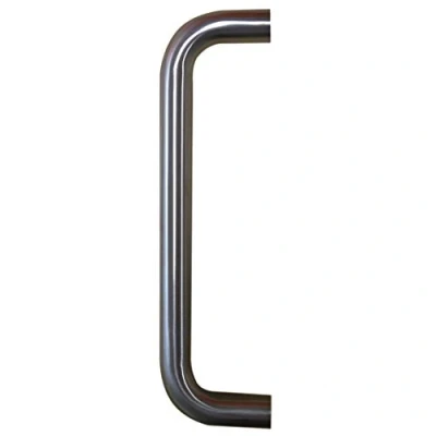 Image of D Shaped Bolt Through Pull Handle 150 x 19mm Satin Stainless Steel