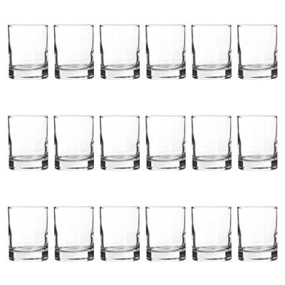 Image of Rink Drink 24x 65ml Classic Shot Glasses 12.6 oz Clear Birthday &amp; Wedding Gift Short Party Cocktail Tumbler Drinking Glass Whiskey Barware Set Dishwasher Safe by Argon Tableware