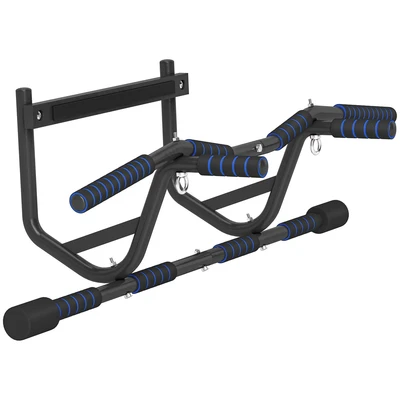 Image of SPORTNOW Pull up Bar Doorway with Non Slip Multi Grips, Door Frame Chin Push Stand Anti Fall Slot for Home Gym Upper Body Workout