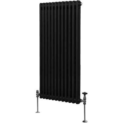 Image of MonsterShop Traditional 2 Column Radiators 1500 x 562mm Black