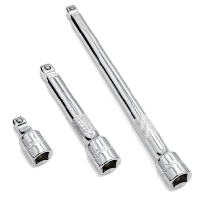 Image of DAKCOS 3 Pieces Wobble Extension Bar Set, 1/2 Inch Drive Socket Bar, Extensions Tool, CR V Steel
