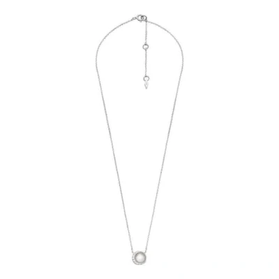 Image of Fossil Necklace for Women Sterling Silver, Length: 16&quot;+1&quot;+1&quot; Silver Necklace, JFS00579040