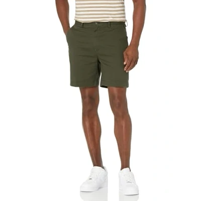 Image of Amazon Essentials Men&#039;s Classic Fit 7 Inch Chino Shorts, Olive, 30W