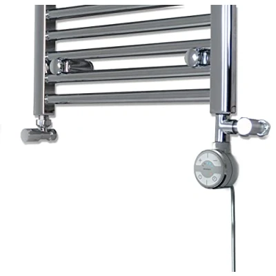 Image of terma MOA Chrome Thermostatic Electric Element for Heated Towel Rail Radiator, Standard and Dual Fuel, ALL WATTS (Full Fuel Kit, 300W)