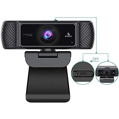 Image of NexiGo N680 1080P Business Webcam with Microphone, Software and Privacy Cover, AutoFocus, Streaming USB Web Camera, for Online Class, Zoom Meeting Skype Facetime Teams, PC Mac Laptop Desktop