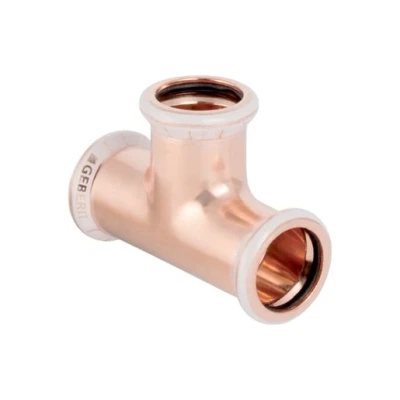 Image of Geberit Mapress Copper Press Fit T Piece Equal (Water) 28mm 61005