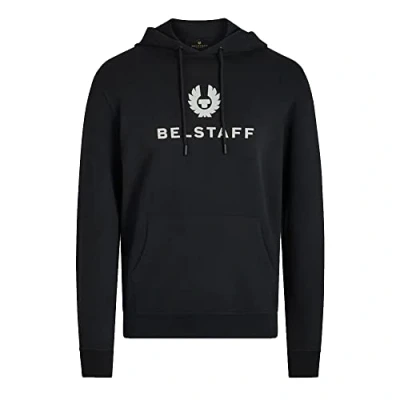 Image of Belstaff Signature Hoodie Hoodie, Men&#039;s, Size: Large, Black/off white
