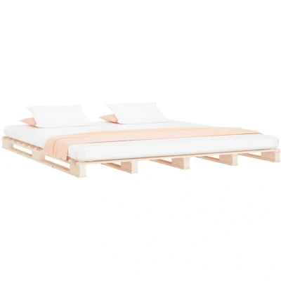 Image of vidaXL Pallet Bed without Mattress Small Double Solid Wood
