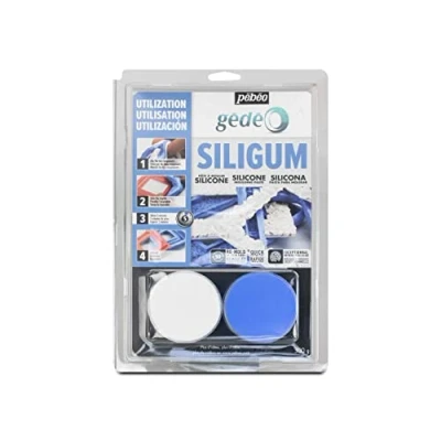 Image of Pébéo Special Siligum Mould Creation Paste Silicone Moulding Paste, Small Dimensions &amp; Flat Decorations For Moulding, Very Quick Setting 300 G,White (Packaging may vary)