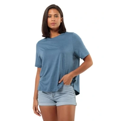 Image of Jack Wolfskin Women&#039;s Travel T W Shirt, Elemental Blue, XS