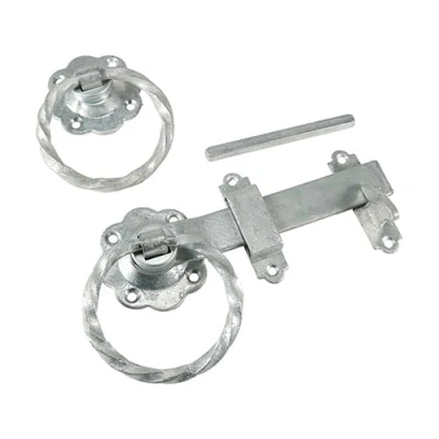 Image of TIMCO Ring Gate Latch Twisted Hot Dipped Galvanised (Size 6&#039;&#039; 1 Each)
