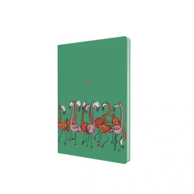 Image of Collins Flourish A5 Week to View 2023 Diary Flamingos (FL153.52 23) Complete Planner, Agenda and Journal