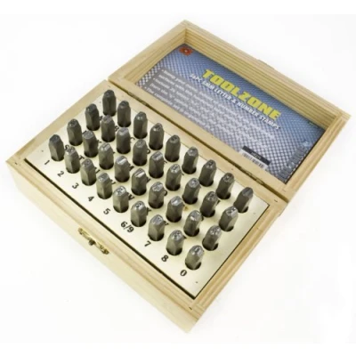Image of Toolzone 36 Piece 5mm Letter &amp; Number Stamps