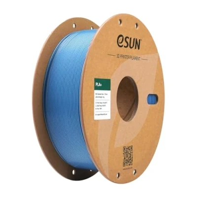 Image of eSUN PLA+ Filament 1.75mm, Enhanced Toughness 3D Printer PLA Plus, Dimensional Accuracy +/ 0.03mm, 1KG Spool (2.2 LBS) Printing for Printers,Haze Blue