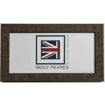 Image of Skelf Frames 18 x 6 Inches Panoramic Picture Photo Poster Frame with Glass (Walnut Orangebox)