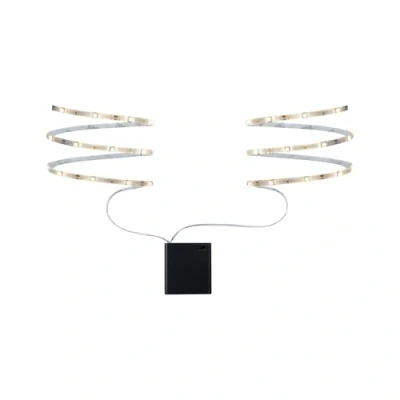 Image of Paulmann 70701 Function Mobile Strip 2x80cm Warm White 1.2W 9V 4xAA Metal/Plastic, 1.8 W