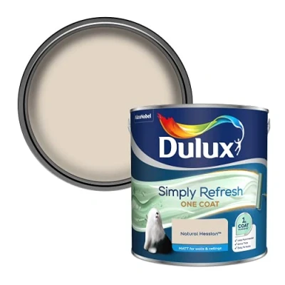 Image of Dulux Simply Refresh Matt Emulsion Paint Natural Hessian 2.5L, 5382887