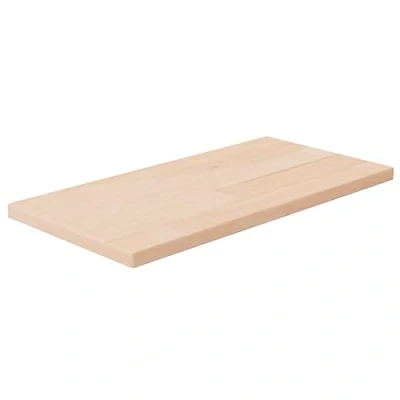 Image of vidaXL Shelf Board in Untreated Solid Oak Wood Compact Extra Storage Solution, Ideal Replaceable Display for Home, Customizable Surface, Suitable Modern Interiors, Size 40x20x1.5 cm