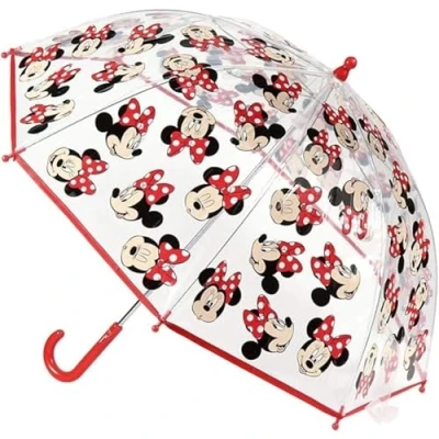 Image of Cerdá 2400 0512 Minnie Umbrella, Transparent, Multicoloured, Single (2400 0512), Assorted Colour/Model