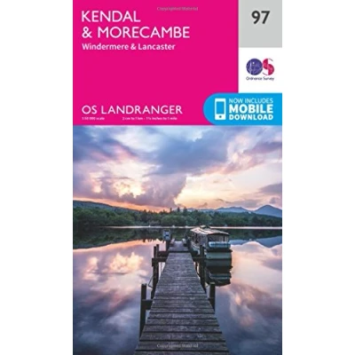 Image of Landranger 97 Kendal, Morecambe, Windermere &amp; Lancaster Map With Digital Version