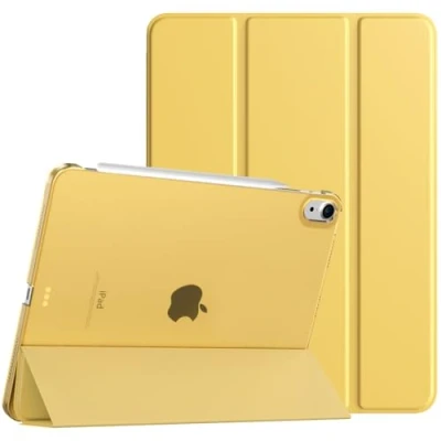 Image of TiMOVO for iPad Air 11 Inch Case M2 2024, 5th Generation 2022/iPad 4th Gen 2020 10.9 Inch, Slim Hard Translucent Back Shell Cover Fit Case, Support Auto Wake/Sleep, Misty Blue