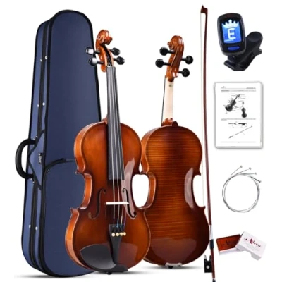 Image of Aileen 4/4 Violin for Beginners, Full Size Adult, Children Teenager with Tuner and Instruction Manual
