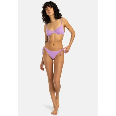 Image of Billabong Mini Bikini Bottoms SOL Searcher TIE Side Tanga Young Womens Purple L