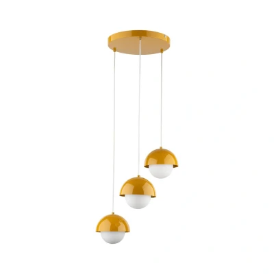 Image of Bono Cluster Pendant Ceiling Light Ochra 3xG9