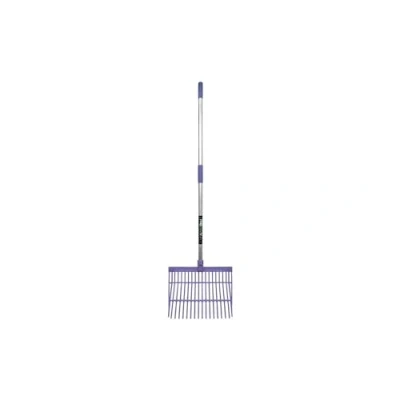 Image of AB Tools Quality Aluminium Purple ABS Bedding &amp; Shaving Fork Equestrian Tack Room