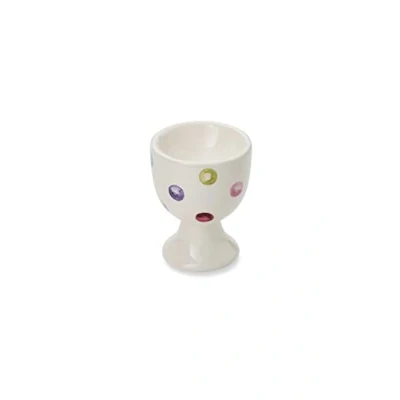 Image of Cooksmart British Designed Egg Cups Ceramic Cup For Breakfast Poacher All Types Of Kitchen Spotty Dotty