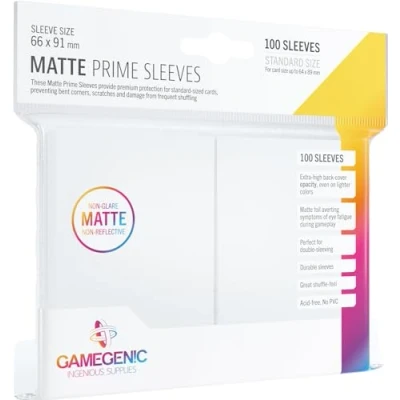 Image of Gamegenic GGS11029ML Matte Prime Sleeves (100 Pack), Grey
