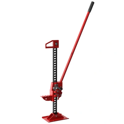 Image of HOMCOM 3 Tonne Farm Jack, 48&quot; High Lift Jack for 4x4 Tractors Trucks Agricultural Lifting, Red