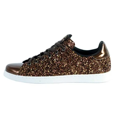 Image of Victoria Unisex Adults Tenis Glitter Sneaker, Bronce, 6.5 UK