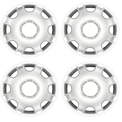 Image of UKB4C 4x Silver 16&quot; Inch Deep Dish Van Wheel Trims Hub Caps For Peugeot Boxer