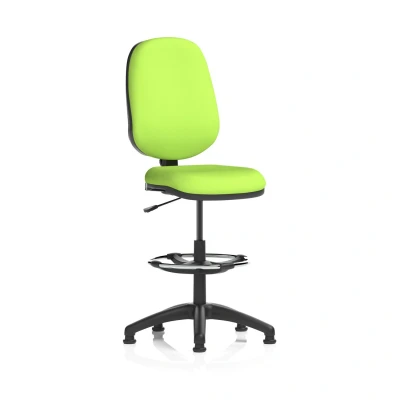 Image of Eclipse Plus I Lever Task Operator Chair Green With Draughtsman Kit