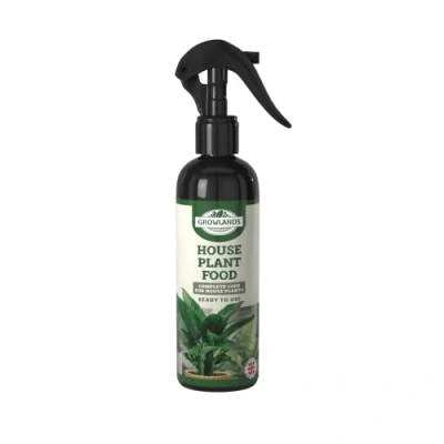 Image of Growlands Indoor House Plant Food 300 ml Liquid Spray Fertilizer Designed for Use on All Plants Ready to Mist