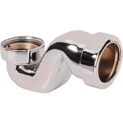 Image of McAlpine BATHTRAP25 CPB 25mm Water Seal Chrome Plated Brass Bath Trap with 1½&quot; Universal Outlet
