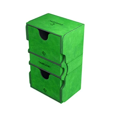 Image of Gamegenic GGS20029ML Stronghold 200 Card Convertible Deck Box, Green