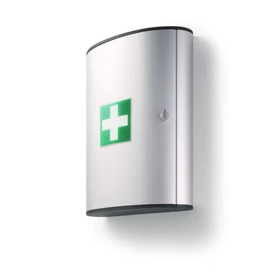Image of Durable First Aid Box Large (Empty) Silver