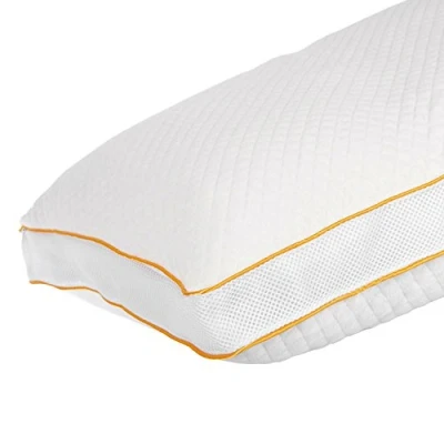 Image of HOMESCAPES Very Healthy Breathable Luxury Pillow 48 x 74 cm Hypoallergenic Medium Firm Support All Sleeping Positions With Super Soft Diamond Knitted Jacquard Casing