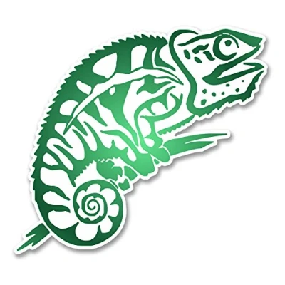 Image of 2 x 10cm Gekko Lizard Vinyl Sticker Laptop Helmet Gecko Kids Skate Surf #6246 (10cm Wide 9cm Tall)