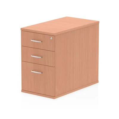 Image of Impulse 800 Desk High Pedestal 3 Drawer Beech I000071