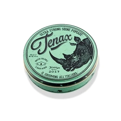 Image of Tenax Extra Strong Hold Hair Pomade, 125ml, Water Based Pomade for Men with a Firm and High Shine, Men&#039;s Wax, Ideal Dry or Damp