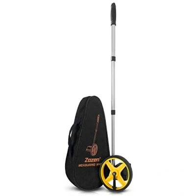 Image of Measuring Wheel, Zozen Telescopic Measure Meters Wheel [Up to 10,000m] Tool with Carrying Bag.