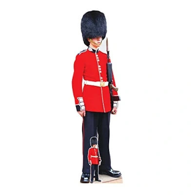 Image of Star Cutouts SC4063 Cut Out Buckingham Palace Guard Lifesize Cardboard Cutout With Mini