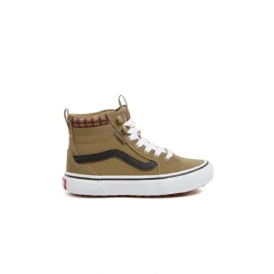 Image of Vans Filmore Hi VansGuard Sneaker, Cozy Plaid Olive/White, 5 UK Child