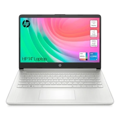 Image of HP 14&quot; Laptop, Intel Core i5 1235U Processor, 8 GB RAM, 512 SSD, Iris Xe Graphics, FHD Display, Up to 8hrs battery, Win 11, Dual Speakers, Natural Silver, 14s dq5005sa