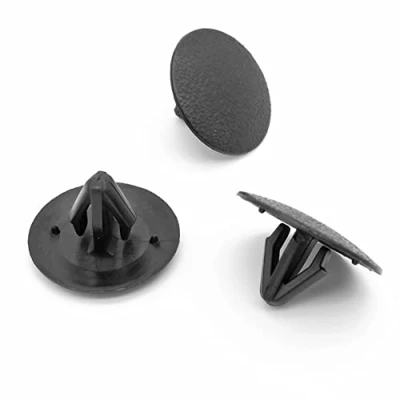 Image of VVO Fasteners Black Plastic Bonnet Insulation &amp; Soundproofing Clips for Hyundai i10, i30, Santa Fe, Tucson, Tucson / ix35, i20, (Pack of 10)